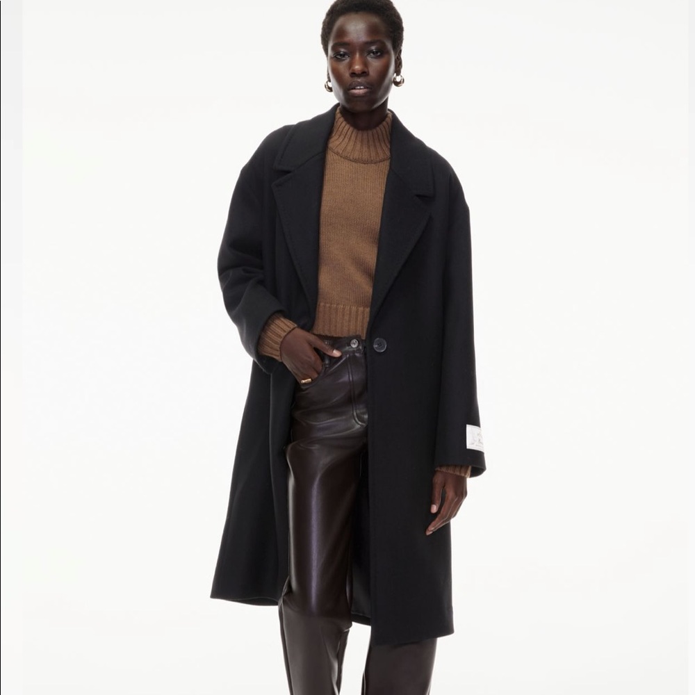 Aritzia Wilfred Only Coat Black Size 1